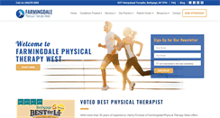 Desktop Screenshot of farmingdalephysicaltherapywest.com