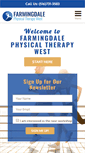 Mobile Screenshot of farmingdalephysicaltherapywest.com